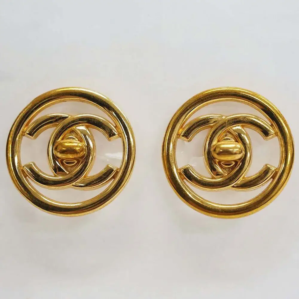 CHANEL Gold Earrings